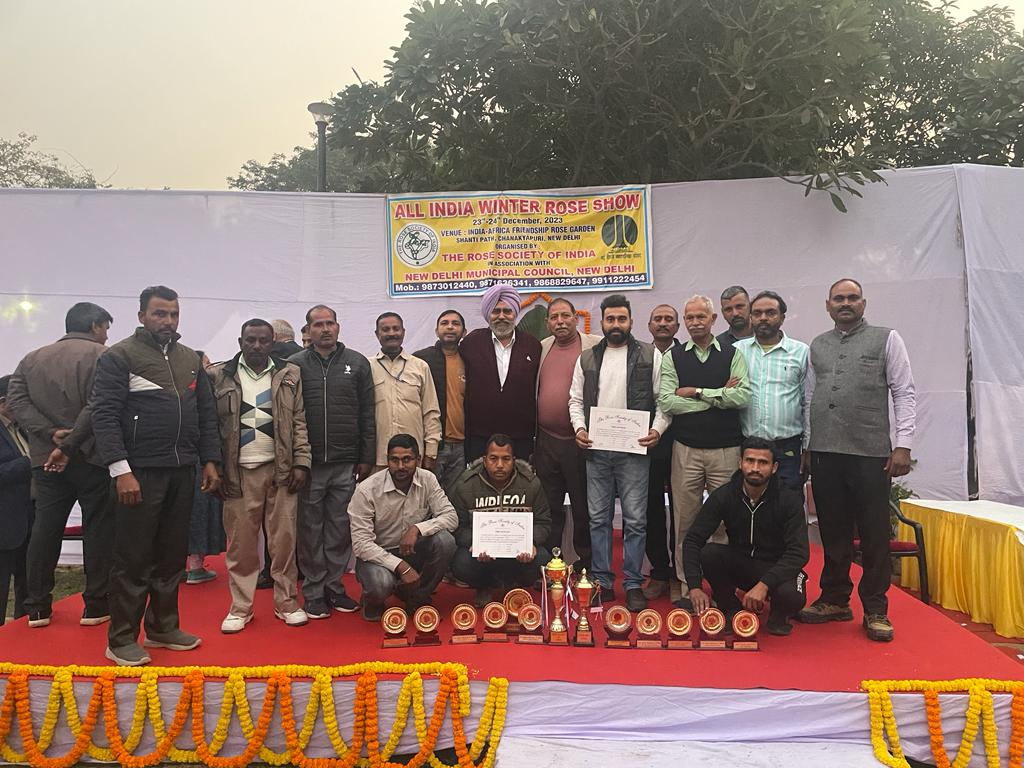 PGI WINS 50 PRIZES IN DIFFERENT CATEGORIES AT WINTER ROSE SHOW 2023 NEW DELHI